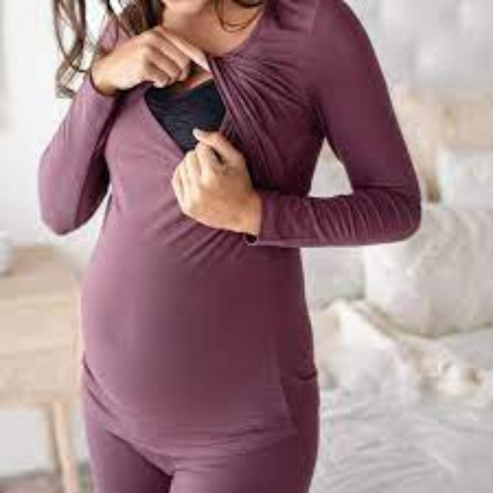 Kindred Bravely Jane Maternity and Nursing Pajama Set